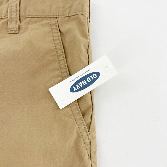 Old Navy Khaki Bermuda Shorts Size 12 Regular Cotton Blend Chino Boys New Youth - Picture 7 of 13